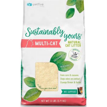  Sustainably Yours Natural Cat Litter - 13lb /6 Kgs 