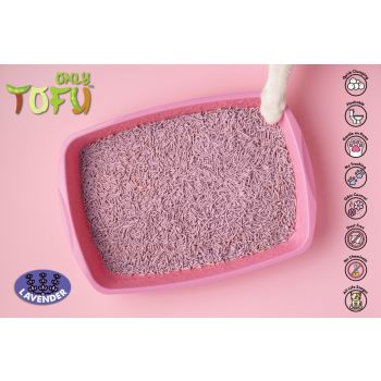  Nutrapet Tofu Clumping Cat Litter Lavender Sticks - 7 Liters 