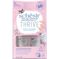 Schesir Baby Thrive Chicken with chicken liver in cream 160g in pouch