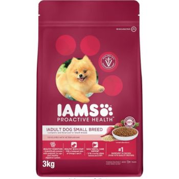  IAMS Proactive Health Adult Dog Small Breed Dry Dog Food - CHICKEN 3KG 
