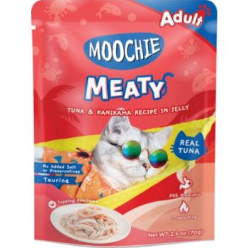  Moochie Cat Food Tuna & Kanikama Recipe in Jelly Pouch 70g 