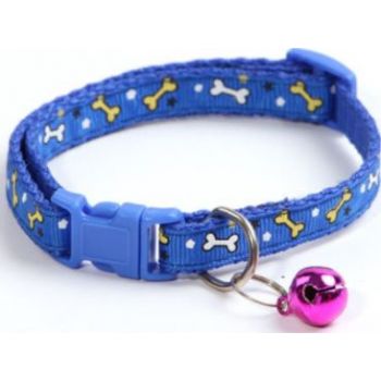  PETS CLUB ADJUSTABLE CAT COLLAR WITH BELL – DARK BLUE 