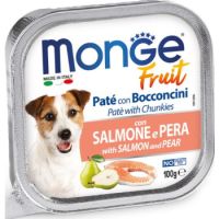 Monge Fruit Paté and Chunkies with Salmon and Pear 100 g
