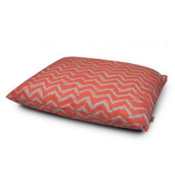  Outdoor Water Resistant Dog Bed Chevron Red Small 