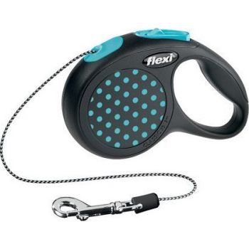  Flexi Design 5 m Cord Dog Leash - Medium, Blue 