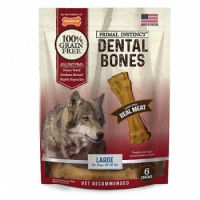 Nylabone Primal Instinct Dental Large Real Meat 6ct Large