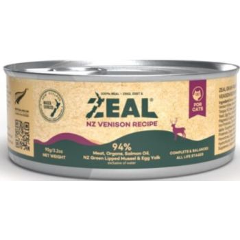  Zeal Grain Free Canned Cat Food 90g – (Venison Recipe) 