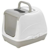 Moderna Flip Cat-Litter Box  Large Grey