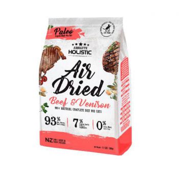  Absolute Holistic Air Dried Cat Diet - Beef & Venison 500g 
