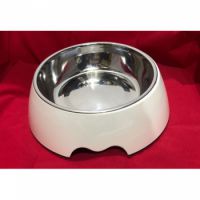 Nutrapet Melamine Round Bowl Cream S: 14*4.5 Cms 160/ml5.4oz