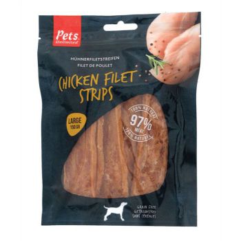  Pets Unlimited Chicken Fillet Strips Large - 150G 
