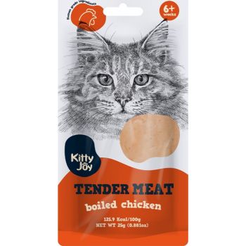  Kitty Joy Tender Meat Boiled Chicken Cat Treats 25g 