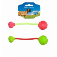 DUVO DOG TOY RUBBER DENTAL ROLL&BONE: 5414365111106