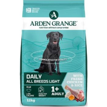  Arden Grange Daily All Breeds Light Adult Fresh Chicken & Rice Dry Dog Food 6kg 