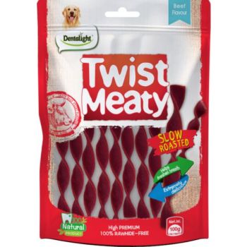  Dentalight 5" Twist Meaty Beef Flavour 100g 