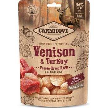  Carnilove Freeze-Dried Raw Snacks Venison & Turkey 60g 