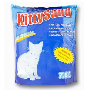  KITTY SAND                         CRYSTAL CAT LITTER                     (Natural Scent) 7.6 