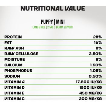  Myfood Superpremium dry food for small breed puppies with Lamb and Rice 2.5 