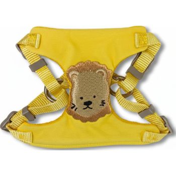  Panda  Cartoon Pattern Harness Lion XXS Yellow 