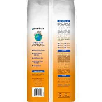  Earthbath Grooming Wipes – Oatmeal & Aloe 100 ct 