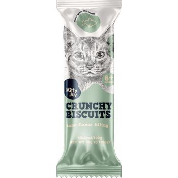  Kitty Joy Crunchy Biscuits With Tuna Flavor Filling Cat Treats 20g 