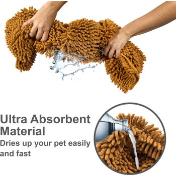  Pet Towel - Microfiber - Light Brown 