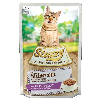  Stuzzy Cat Wet Food Shreds With Veal 85g Pouch 