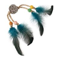 Gigwi Cat Toys Eco Line Catch Scratch with Rattle Wood / Feather / Rattan