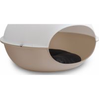 Kennel for Cats – Cuccia Luna White/Tan  57 x 48 x 31 h