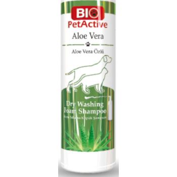  Bio PetActive Aloe Vera Dry Washing Foam Shampoo 200ml 