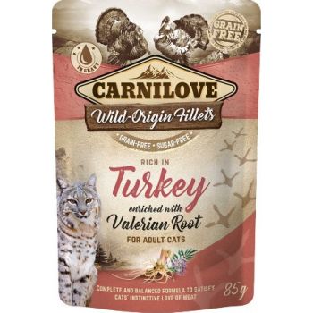  Carnilove Turkey Enriched With Valerian Root For Adult Cats (Wet Food Pouches 85g 