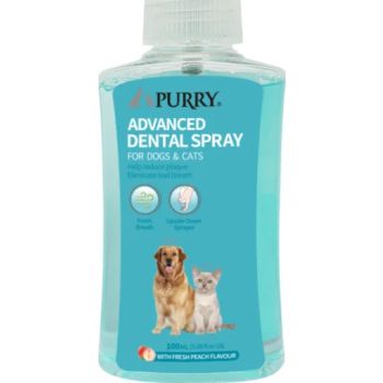  Purry Advanced Dental Spray For Dogs And Cats Peach Flavor -100ml 