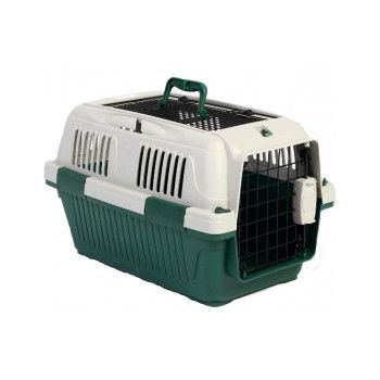  Nutra Pet Dog & Cat Carrier Open Grill Top Dark Green Box L50Cms X W33Cms X H29Cms 