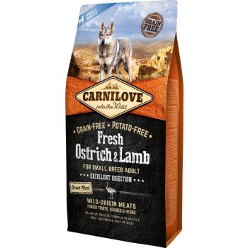  Carnilove Fresh Ostrich & Lamb for Small Breed Adult Dogs 6kg 