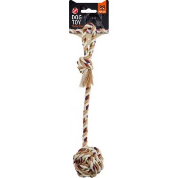  FOFOS Flossy Rope With Ball Dog Toys 