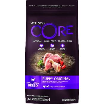  Wellness Core Grain Free Puppy Turkey - Dog food - 1.5 kg 
