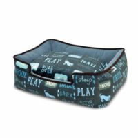 Dog’s Life Dark Blue Lounge Bed Small