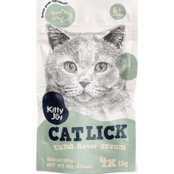  Kitty Joy Cat Lick Tuna Flavor Cream Cat Treats (4x15g) 