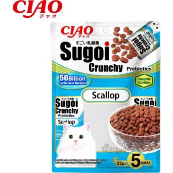  Inaba CIAO Sugoi Crunchy Scallop Flavor Plus Prebiotics 110g 