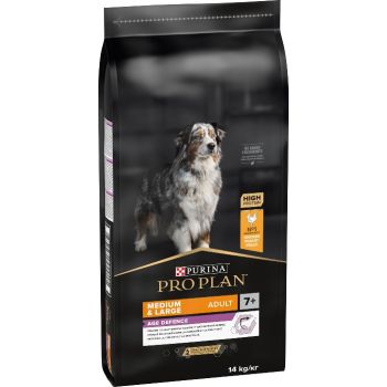  PRO PLAN AGE DEFENCE MEDIUM AND LARGE SENIOR 7+ , DRY DOG FOOD WITH CHICKEN, 14 KG 