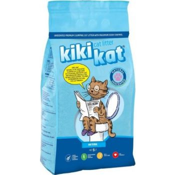  Kiki Kat White Bentonite Clumping Cat litter – Natural – 5L (4.35 KG) 