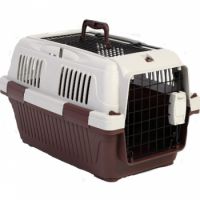 Nutra Pet Dog & Cat Carrier Open Grill Top Dark Red Box L57CmsX W37Cms X H35 Cms