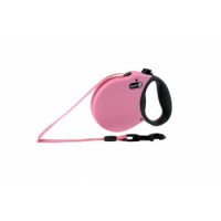 Adventure retractable leash, 5 m - Small - Pink