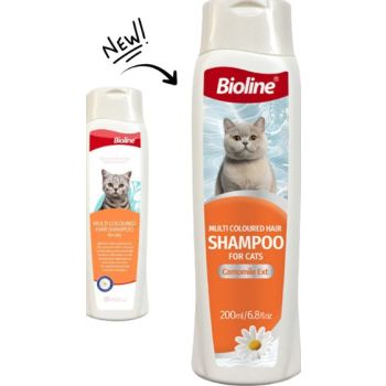  BIOLINE MULTI COLOURED HAIR SHAMPOO FOR CAT 200ML 