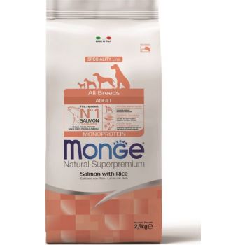  Monge Monoprotein All Breeds Adult Salmon With Rice 2.27kg 