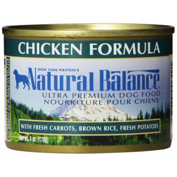  Natural Balance Chicken Formula Canned Dog Food 6oz (12 Pcs) 