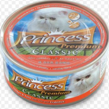  Princess Premium Chic/Tuna w Rice & Crabstick 170g 