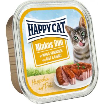  Happy Cat Wet Food Minkas Duo Beef & Rabbit 100 g 