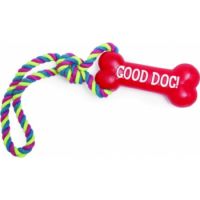Vinyl Bone With Rope 39Cm