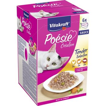  VITAKRAFT Poesie Multipack Tray Gravy 6x85g 